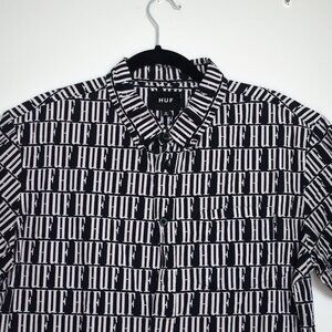 HUF "ALL OVER" Button Up Tee Shirt